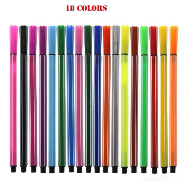 Children'S Drawing Stationery Cartoon Watercolor Pencil Set 12/18/24/36 Color Nontoxic Painting Art Graffiti Pen School Supplies