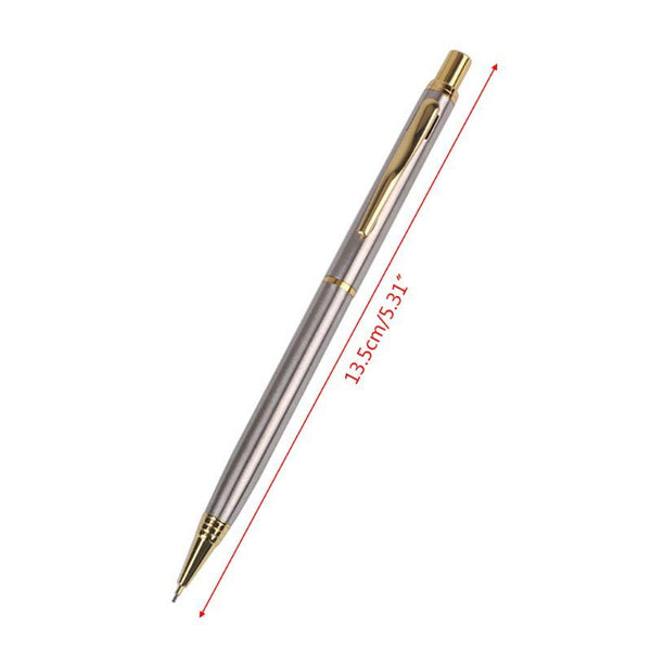 0.5mm Commercial Metal Ballpoint Pen Mechanical Pencil Automatic Pens Writing Drawing School Supplies Stationery