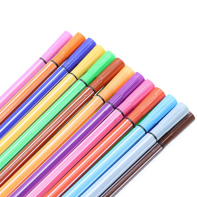 Children'S Drawing Stationery Cartoon Watercolor Pencil Set 12/18/24/36 Color Nontoxic Painting Art Graffiti Pen School Supplies