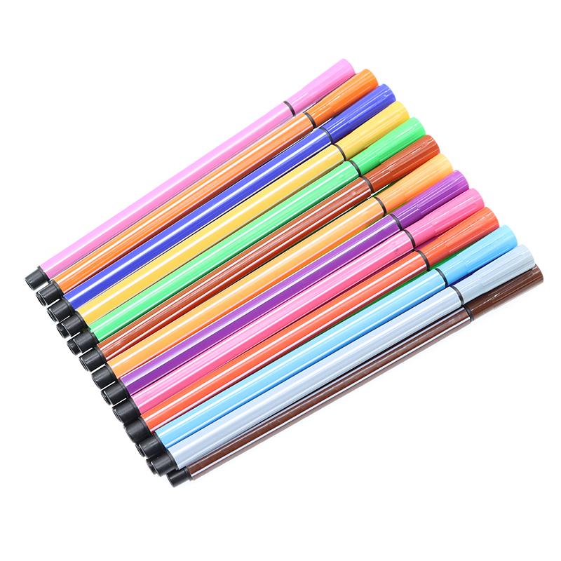 Children'S Drawing Stationery Cartoon Watercolor Pencil Set 12/18/24/36 Color Nontoxic Painting Art Graffiti Pen School Supplies