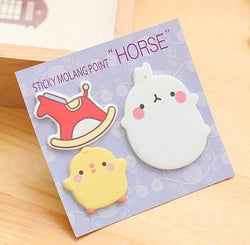 Memo Pad Sticky Notes Cartoon Animal Bookmark Stationery Label Stickers School Supplies Notepad escolar