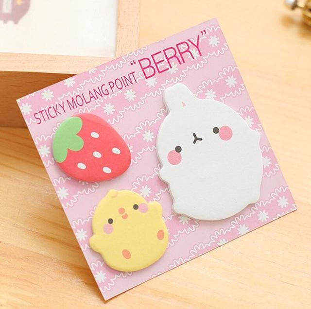 Memo Pad Sticky Notes Cartoon Animal Bookmark Stationery Label Stickers School Supplies Notepad escolar