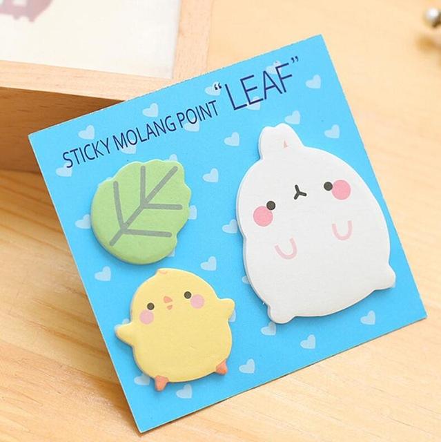 Memo Pad Sticky Notes Cartoon Animal Bookmark Stationery Label Stickers School Supplies Notepad escolar