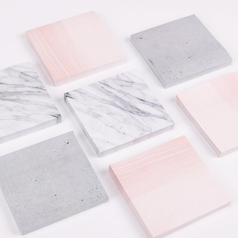 1PC Creative Marble Color Self Adhesive Memo Pad Stone Style Sticky Notes  Bookmark School Office Stationery Supply