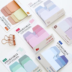 60 Sheets/Pack Candy Color Index Sticky Notes Notebook Planner Accessories Tool Index Sticky Sticker Message Notes Scratch pad