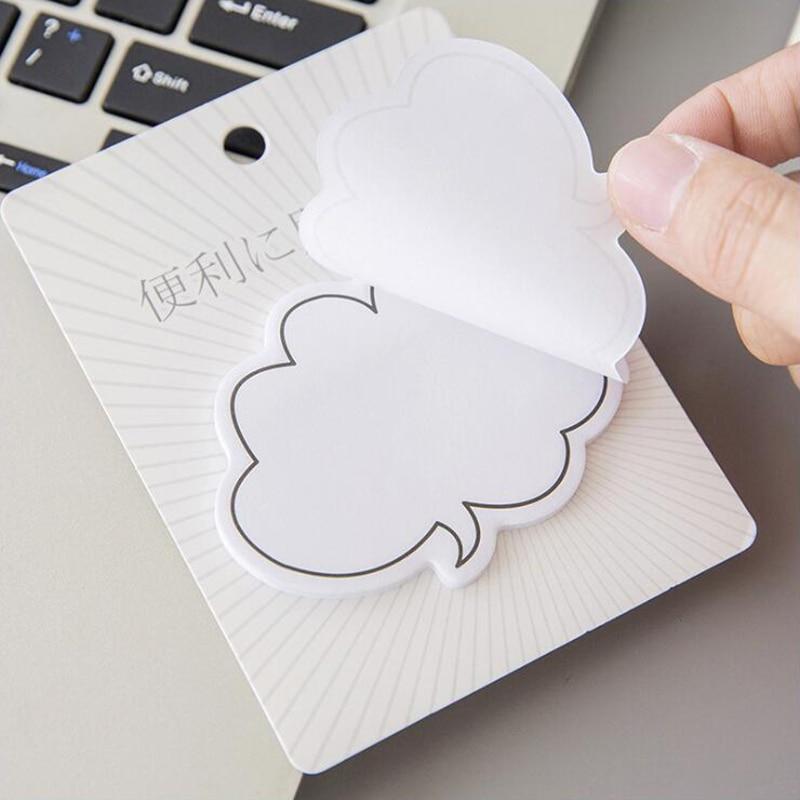 Japanese Style Minimalist Dialog Self-Adhesive Memo Pad Sticky Notes Adhesive Office Stationery and School Supplies 1PCS