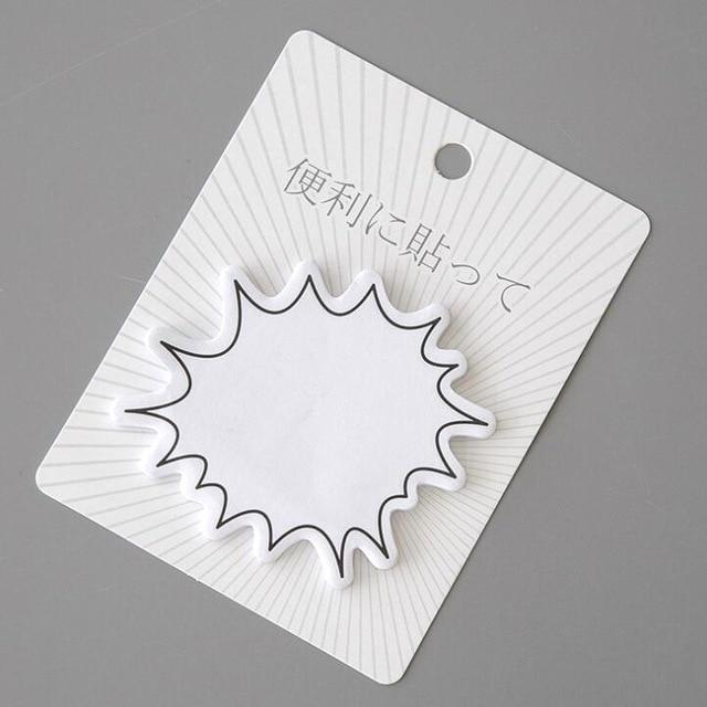 Japanese Style Minimalist Dialog Self-Adhesive Memo Pad Sticky Notes Adhesive Office Stationery and School Supplies 1PCS