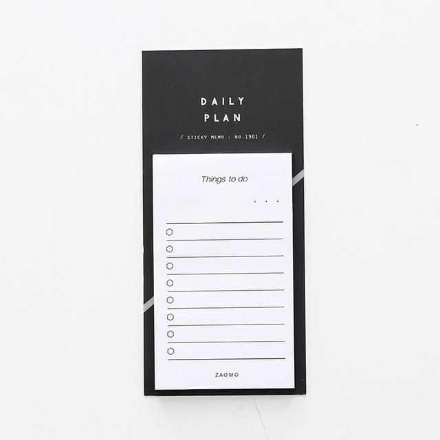 1pc 50 Sheets To Do List Check List Sticky Notes Memo Pad Notepad School Office Supplies Stationery