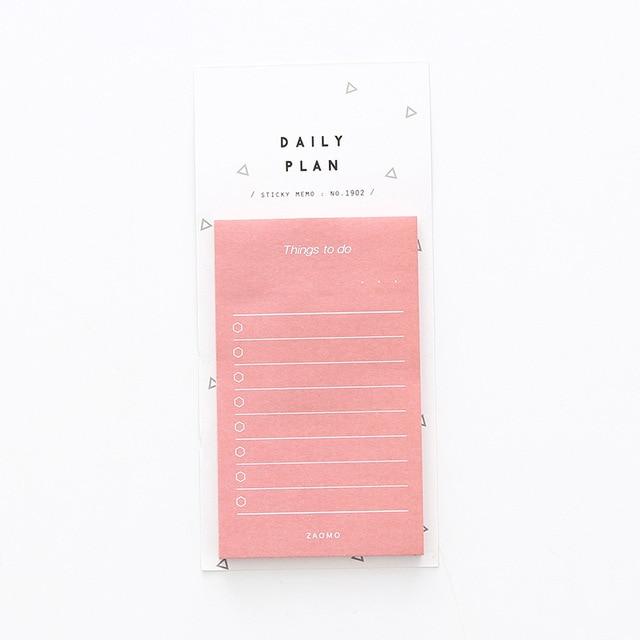 1pc 50 Sheets To Do List Check List Sticky Notes Memo Pad Notepad School Office Supplies Stationery