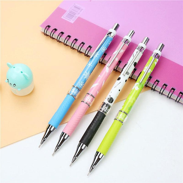Cute 0.5 0.7mm pencil Rubber grip pen Comfortable and labor saving drawing and writing mechanical pencils