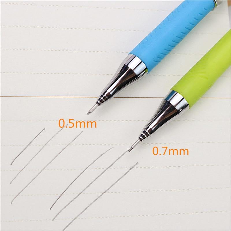 Cute 0.5 0.7mm pencil Rubber grip pen Comfortable and labor saving drawing and writing mechanical pencils