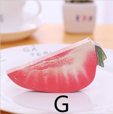 DIY fruit Sticky notes Memo pads kawaii Sticker Post Bookmark Marker Memo Sticker Paper