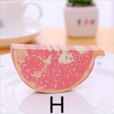 DIY fruit Sticky notes Memo pads kawaii Sticker Post Bookmark Marker Memo Sticker Paper