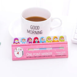 Kawaii Memo Pad Bookmarks Creative Cute Animal Sticky Notes index Posted It Planner Stationery School Supplies Paper Stickers