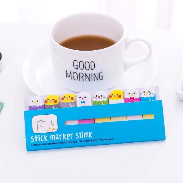 Kawaii Memo Pad Bookmarks Creative Cute Animal Sticky Notes index Posted It Planner Stationery School Supplies Paper Stickers