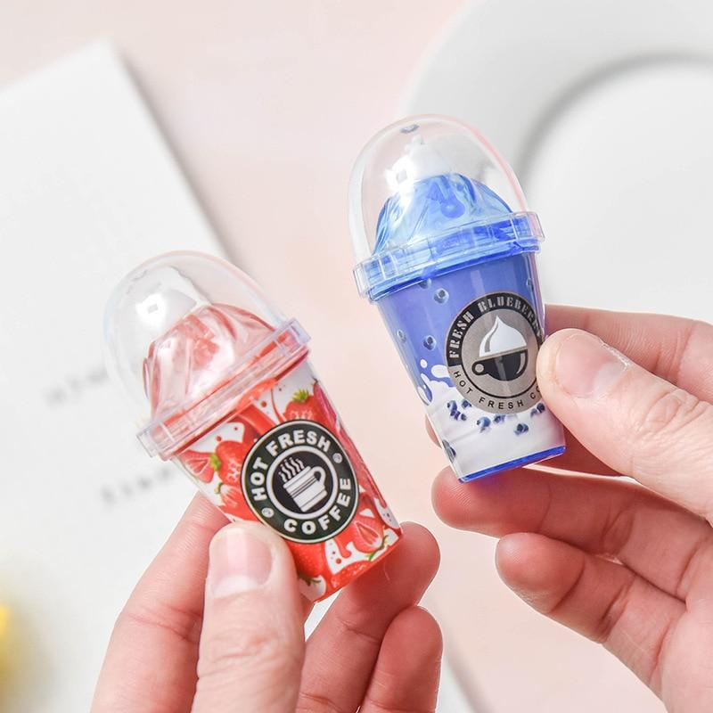 1Pcs Milk Tea Cup Correction Tape Material Kawaii Cute Stationery Office School Supplies