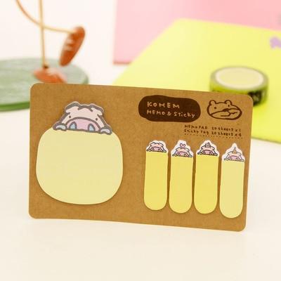 New Cute Animal Korean Rabbit Sheep Stationery Memo Pad Lovely Scrapbooking Sticky Notes Book Paper Sticker Bookmark Pepsi Stick