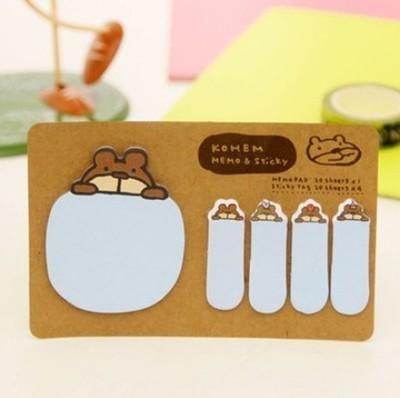 New Cute Animal Korean Rabbit Sheep Stationery Memo Pad Lovely Scrapbooking Sticky Notes Book Paper Sticker Bookmark Pepsi Stick