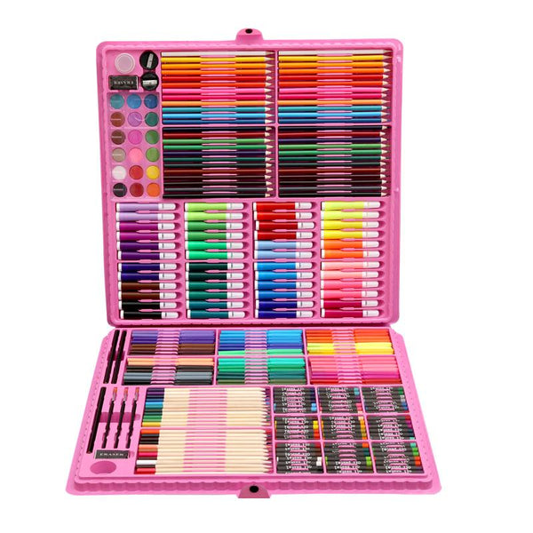 168/288pcs Art Set Painting Watercolor Drawing Tools Art Marker Brush Pen Supplies Kids For Gift Box Office Stationery