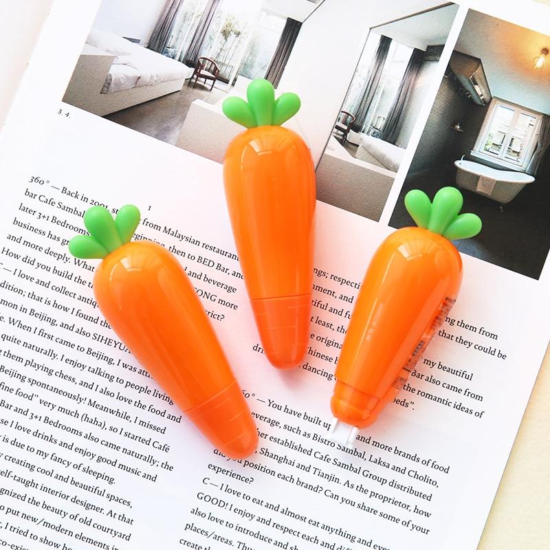 Super Cute Carrot Vegetable Correction Tape School Office Supply Student Creative Stationery Kid Gift