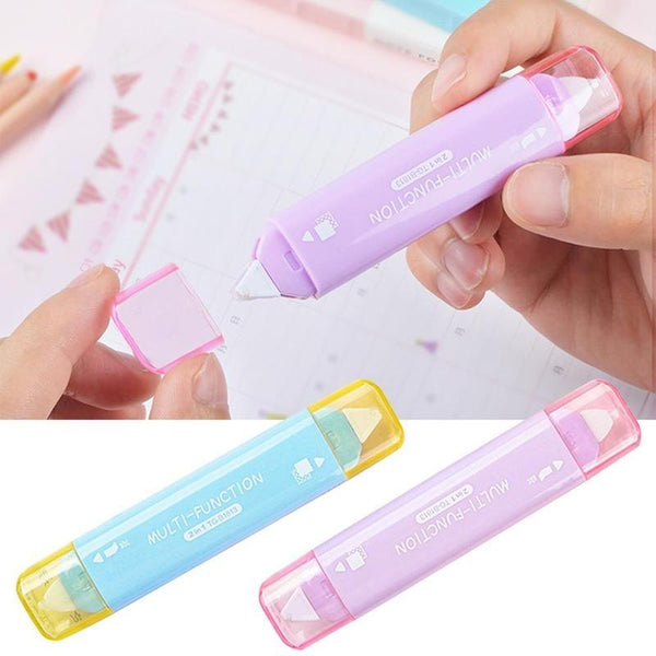 Two In One Mini Double Head Correction Tape Adhesive Tape Punctiform Adhesive Glue Learning Stationery Kawaii Correction Tape